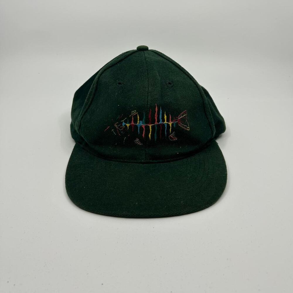 VTG Green and black fishbone baseball cap